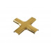 Накладка декоративная крестовая Germanella золото (гладкая)