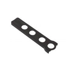 Накладка декоративная нижней петли на раме длинная RAL9005 черный 1 шт.