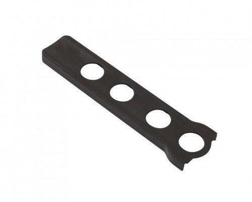 Накладка декоративная нижней петли на раме длинная RAL9005 черный 1 шт.