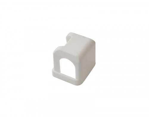 Накладка декоративная нижней петли на раме короткая, белая 1 шт.