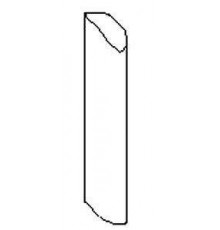 Накладка декоративная нижней петли на створке, коричневая 1 шт.