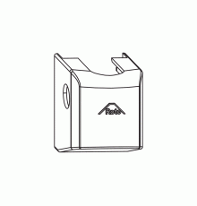 Накладка декор. P тем. бронза R05.3 нижняя рамная малая NX