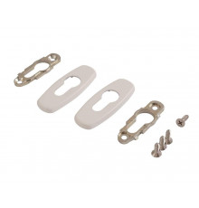 Накладки на профильный цилиндр Stublina (пара), Белый RAL9016 1 ком.