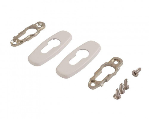 Накладки на профильный цилиндр Stublina (пара), Белый RAL9016 1 ком.