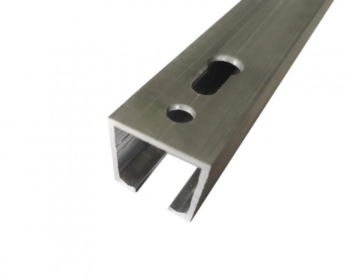 Направляющая верхняя для раздвижных дверей, длина 2 м, алюминий, неокрашенный