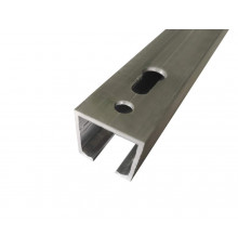 Направляющая верхняя для раздвижных дверей, длина 3 м, алюминий, неокрашенный