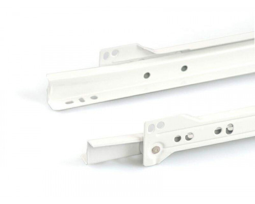Направляющие роликовые Firmax длина 350 мм, белые, RAL9003, (4 части) 1 ком.