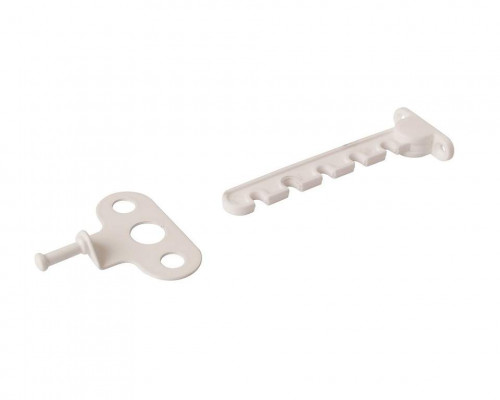 Ограничитель открывания пластиковый Internika (овальная розетка), белый 1 шт.