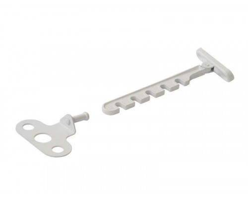 Ограничитель открывания металлический Internika (овальный), белый 1 шт.