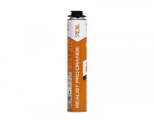 Пена монтажная профессиональная REALIST PRO Orange 70л зимняя Пена монтажная профессиональная REALIST PRO Orange 70л зимняя