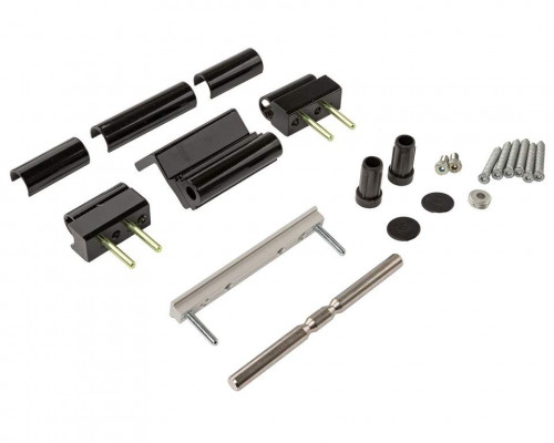 Петля Dr.Hahn KT-RV 3-х секц. в фурнитурный паз, черный, RAL9005