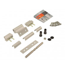 Петля Dr.Hahn KT-RV 3-х секц. в фурнитурный паз, серебро EV1 для VEKA