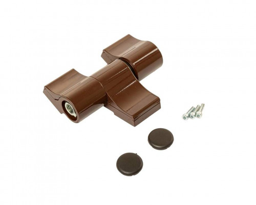 Петля Palermo, 3-х секц., втулочная, м/о 62, без крепл., корич. RAL8017