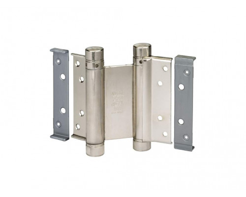 Петля барная 100 мм. для деревянных дверей до 34 кг., никелированная сталь (2 петли в комплекте) 1 пар