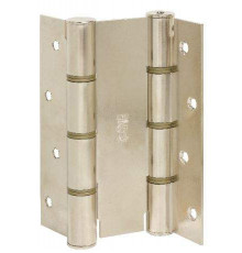 Петля барная 175 мм, для деревянных дверей шириной 37-50 мм, весом до 43 кг, сталь, цвет никель (2 петли в комплекте) 1 пар