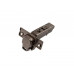 Петля для накладных дверей Alphalux Titan Clip-On, Soft-Close, угол открывания 100°, 48мм, чашка 35 мм, титан