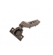 Петля для угловых дверей +45° Alphalux Titan Clip-On, Soft-Close, угол открывания 100°, 48мм, чашка 35 мм, титан