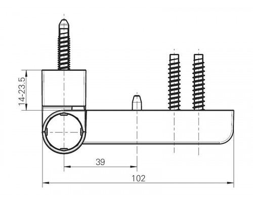 Петля дверная Roto Solid 150 P (110 кг), 17-20,5 мм RAL 9016 E, Белый 1 шт. Петля дверная Roto Solid 150 P (110 кг), 17-20,5 мм RAL 9016 E, Белый 1 шт.
