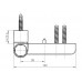 Петля дверная Roto Solid 150 P (110 кг), 17-20,5 мм RAL 9016 E, Белый 1 шт.