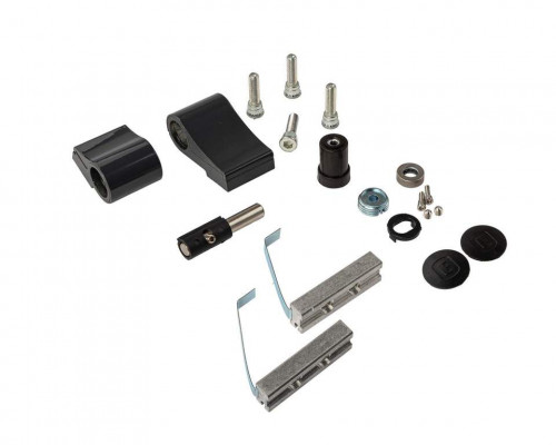 Петля двер. подшип. ELEMENTIS new, 2-х секционная, м/о 67, креп. на хол. профиль, антрацит 7016