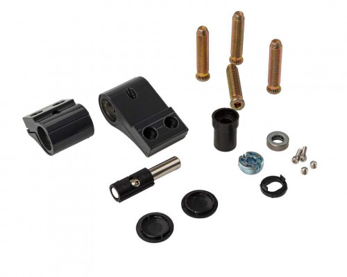 Петля двер. подшип. ELEMENTIS new, 2-х секционная, м/о 67, креп. на тепл. профиль, антрацит 7016