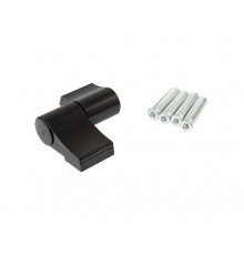 Петля двер. подшип. ELEMENTIS new, 2-х секционная, м/о 67, креп. на тепл. профиль, черн. мат. RAL9005S 1 шт.