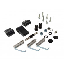 Петля двер. подшип. ELEMENTIS new, 3-х секционная, м/о 67, креп. на хол. профиль, антрацит 7016