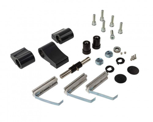 Петля двер. подшип. ELEMENTIS new, 3-х секционная, м/о 67, креп. на хол. профиль, антрацит 7016