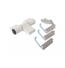 Петля двер. подшип. ELEMENTIS new, 3-х секционная, м/о 67, креп. на хол. профиль, белая RAL9016 1 шт.