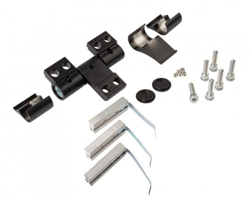 Петля двер. подшип. ELEMENTIS new, 3-х секционная, м/о 67, креп. на хол. профиль, черн. мат. RAL9005S