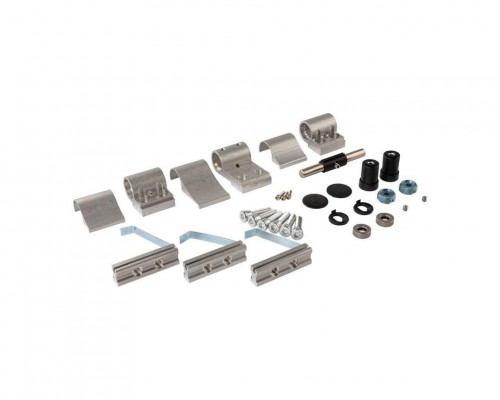 Петля двер. подшип. ELEMENTIS new, 3-х секционная, м/о 67, креп. на хол. профиль, неокрашенная 1 шт.