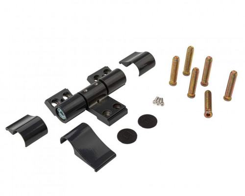 Петля двер. подшип. ELEMENTIS new, 3-х секционная, м/о 67, креп. на тепл. профиль, антрацит 7016