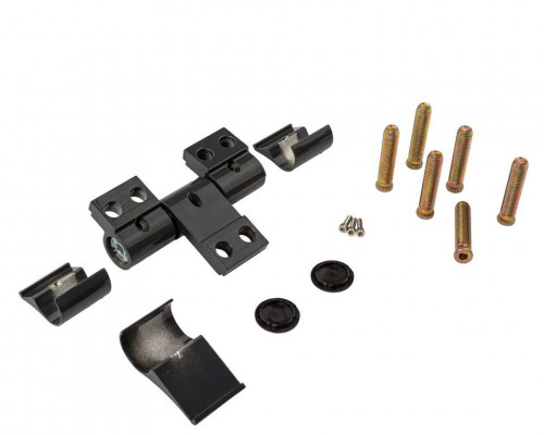 Петля двер. подшип. ELEMENTIS new, 3-х секционная, м/о 67, креп. на тепл. профиль, антрацит 7016