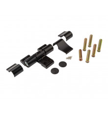 Петля двер. подшип. ELEMENTIS new, 3-х секционная, м/о 67, креп. на тепл. профиль, черн. мат. RAL9005S