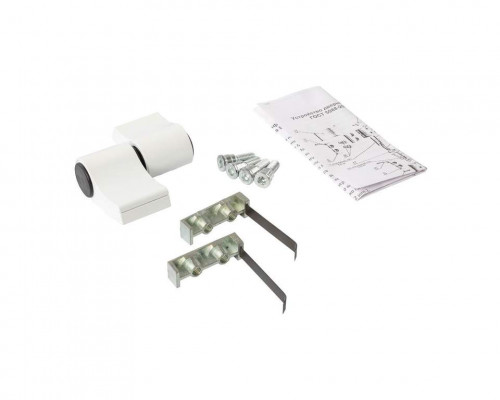 Петля двер.втул. 2-х секц. NEW, м/о 62, крепл. на хол. профиль,  белый RAL9016 1 шт.