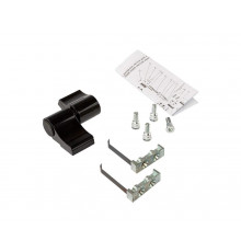 Петля двер.втул. 2-х секц. NEW, м/о 62, крепл. на хол. профиль,  черн. RAL9005 1 шт.