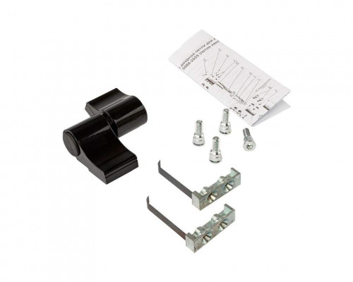 Петля двер.втул. 2-х секц. NEW, м/о 62, крепл. на хол. профиль,  черн. RAL9005 1 шт.