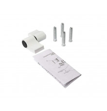 Петля двер.втул. 2-х секц. NEW, м/о 62, крепл. на тепл. профиль, белый RAL9016 1 шт.