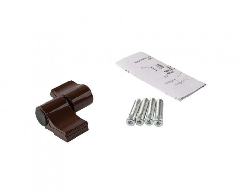 Петля двер.втул. 2-х секц. NEW, м/о 62, крепл. на тепл. профиль, корич. RAL8017 1 шт.