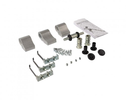 Петля двер.втул. 3-х секц. NEW, м/о 62, крепл. на хол. профиль,  неокрашенная 1 шт.