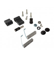 Петля двер. втулочн. ELEMENTIS, 2-х секционная, м/о 63, креп. на хол. профиль, антрацит 7016