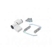 Петля двер. втулочн. ELEMENTIS, 2-х секционная, м/о 63, креп. на хол. профиль, белая RAL9016 1 шт.