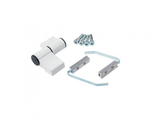 Петля двер. втулочн. ELEMENTIS, 2-х секционная, м/о 63, креп. на хол. профиль, белая RAL9016 1 шт.