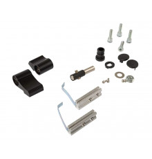 Петля двер. втулочн. ELEMENTIS, 2-х секционная, м/о 63, креп. на хол. профиль, черн. мат. RAL9005S