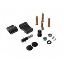 Петля двер. втулочн. ELEMENTIS, 2-х секционная, м/о 63, креп. на тепл. профиль, антрацит 7016