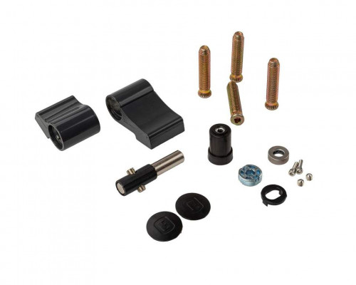 Петля двер. втулочн. ELEMENTIS, 2-х секционная, м/о 63, креп. на тепл. профиль, антрацит 7016