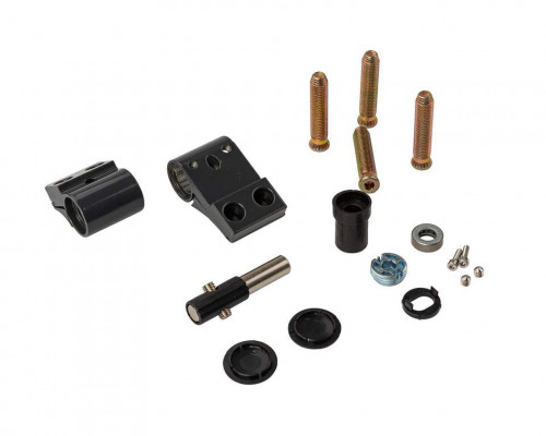 Петля двер. втулочн. ELEMENTIS, 2-х секционная, м/о 63, креп. на тепл. профиль, антрацит 7016