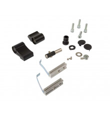 Петля двер. втулочн. ELEMENTIS, 2-х секционная, м/о 63, креп. на тепл. профиль, черн. мат. RAL9005S