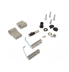 Петля двер. втулочн. ELEMENTIS, 2-х секционная, м/о 63, креп. на тепл. профиль, серебр. RAL9006