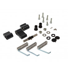 Петля двер. втулочн. ELEMENTIS, 3-х секционная, м/о 63, креп. на хол. профиль, антрацит 7016